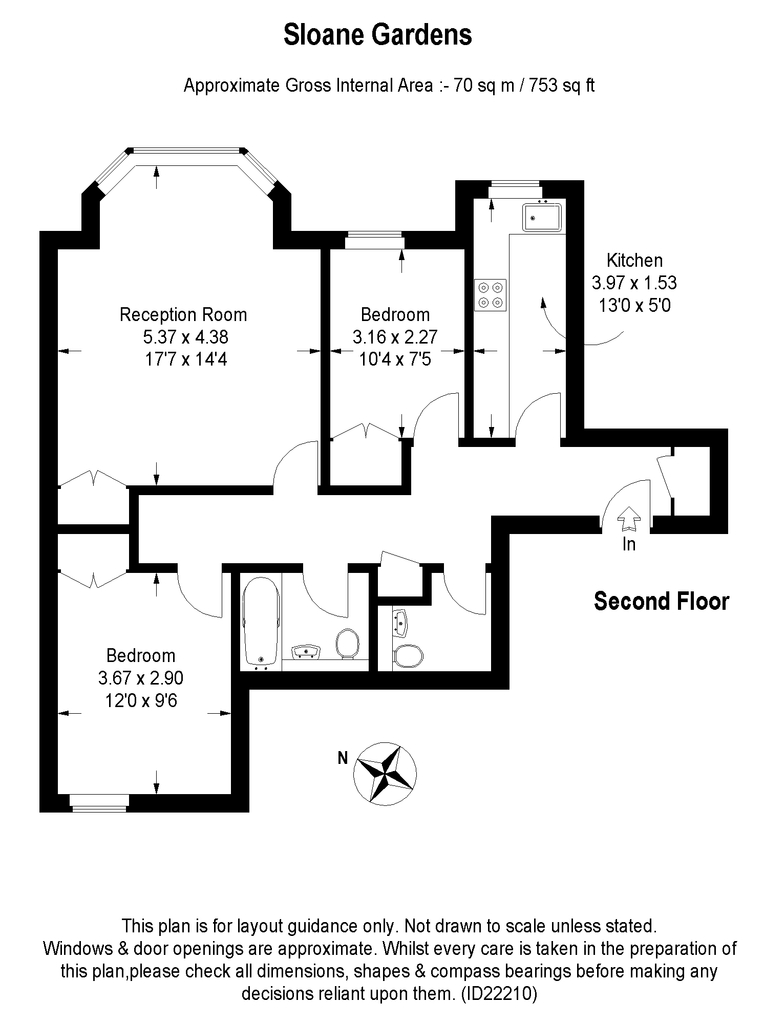 2 Bedrooms Flat to rent in Sloane Gardens, London SW1W