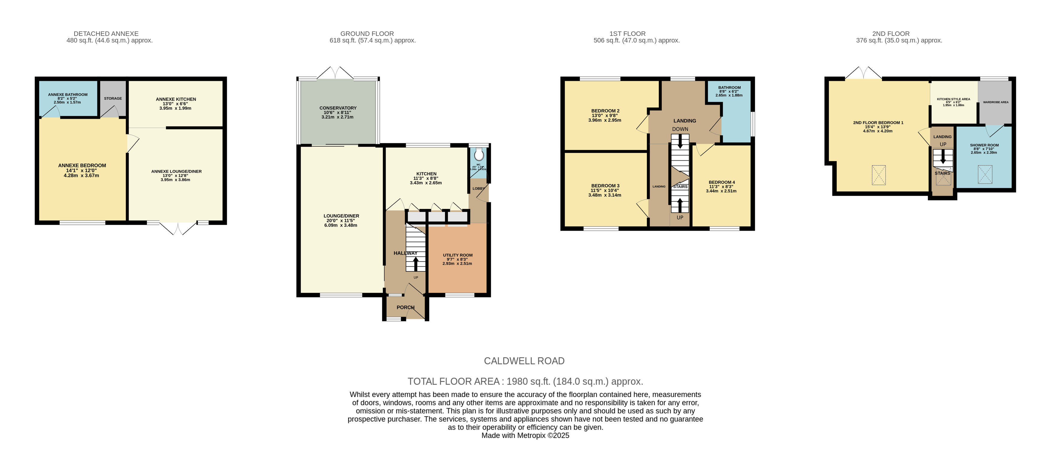 32, Caldwell Road, Essex floorplan