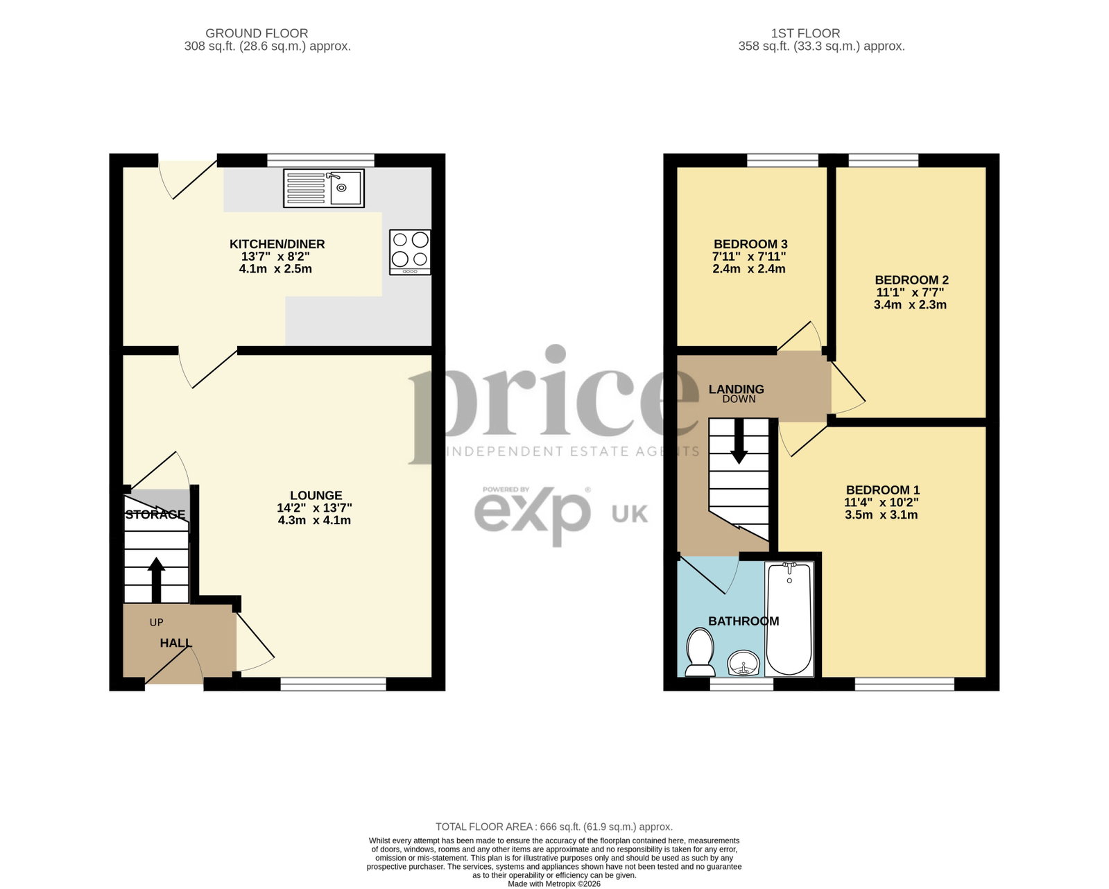 69, Pottery Lane, York floorplan
