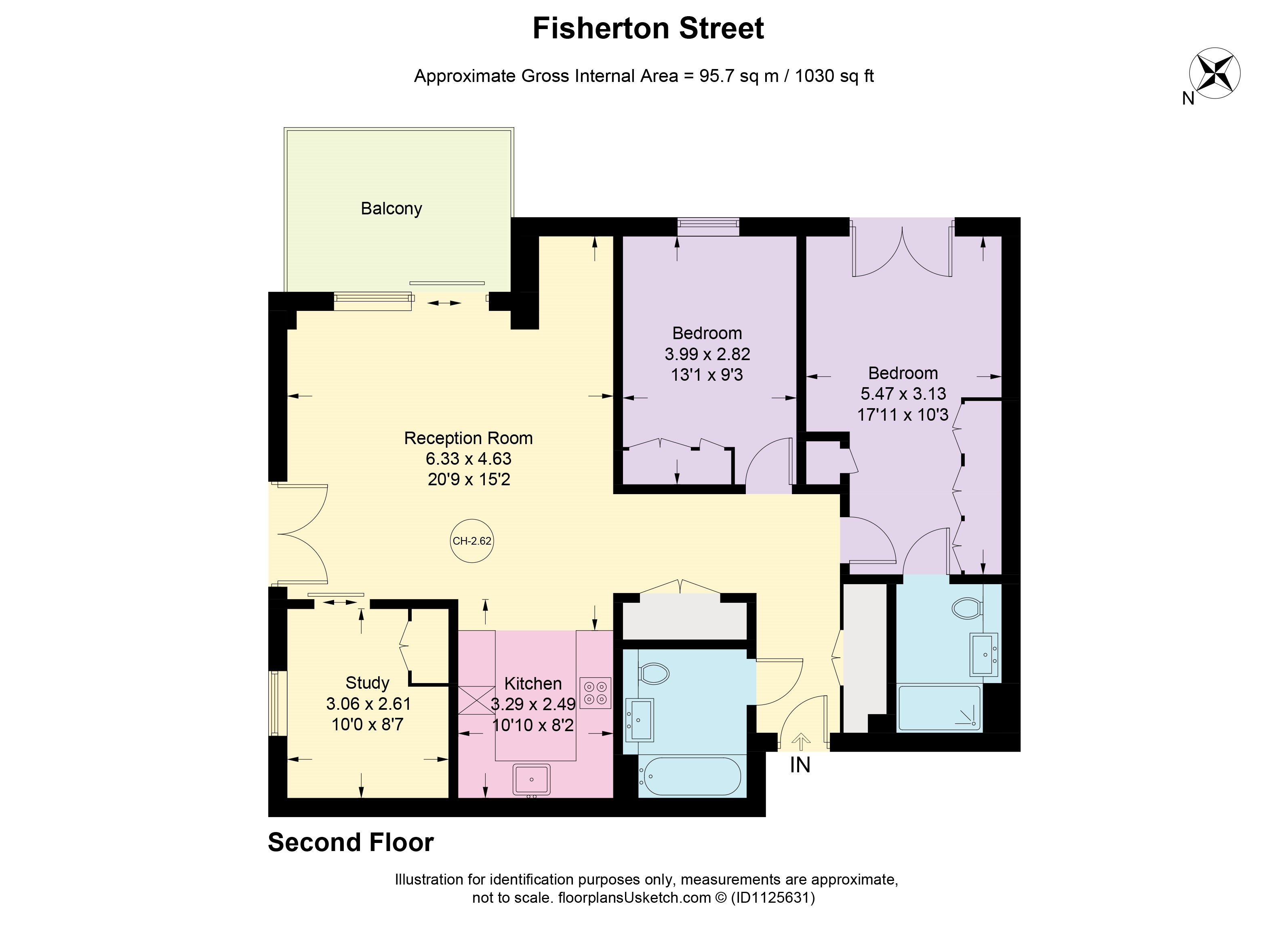 3, Fisherton Street, London floorplan