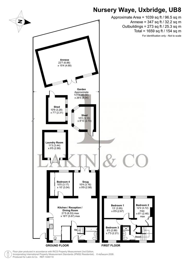 13, Nursery Waye, Uxbridge floorplan