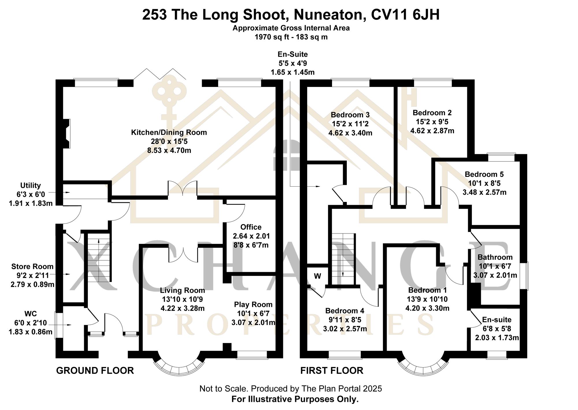253, The Long Shoot, Nuneaton, CV116JH floorplan