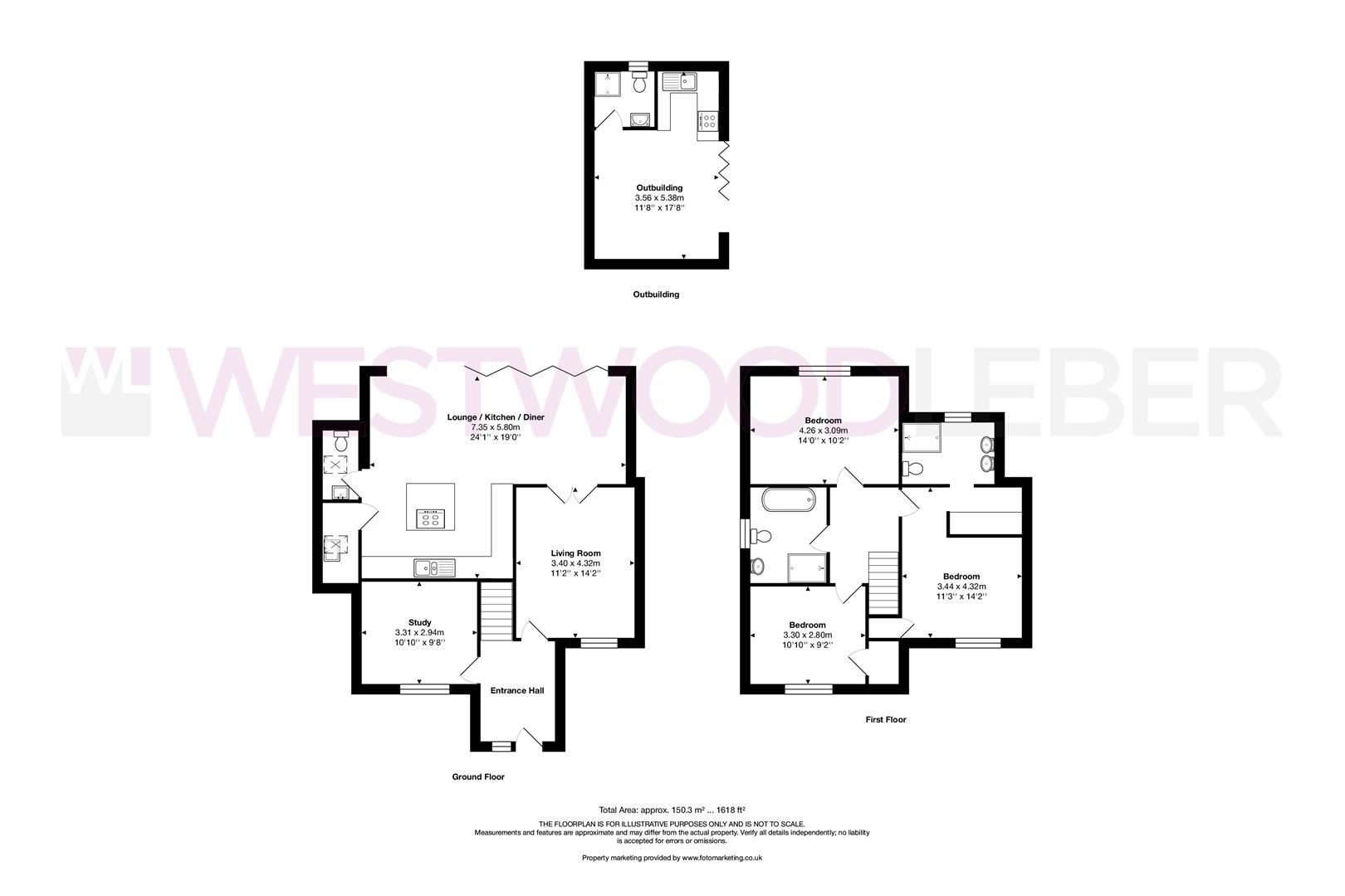 143, High Road, Broxbourne floorplan