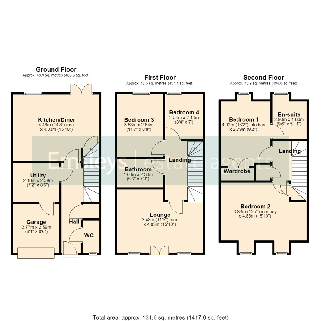 45, Bridge Close, Tadcaster floorplan