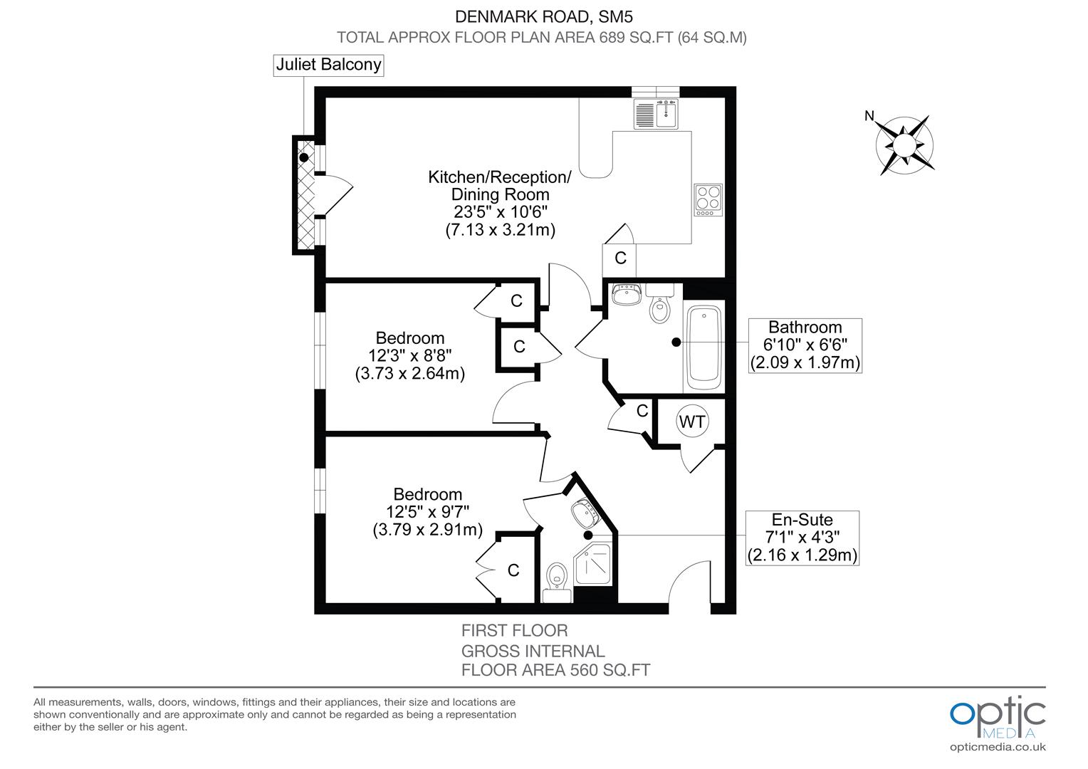 Denmark Road, Carshalton floorplan