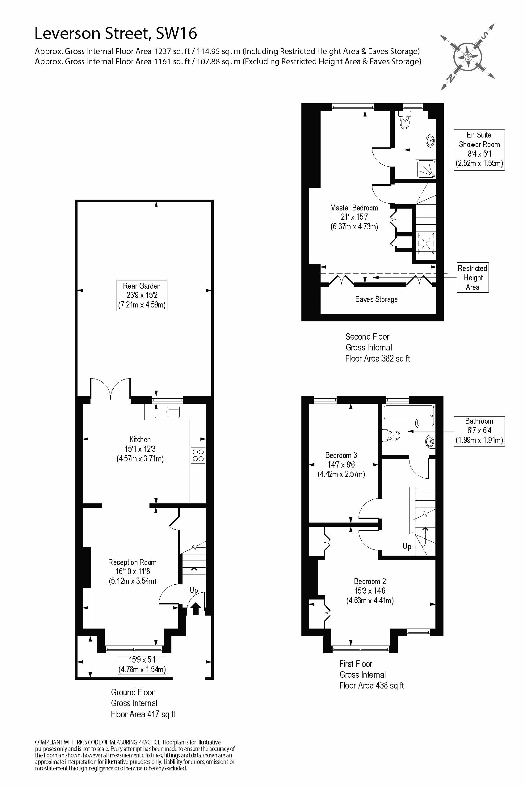 114, Leverson Street, London floorplan