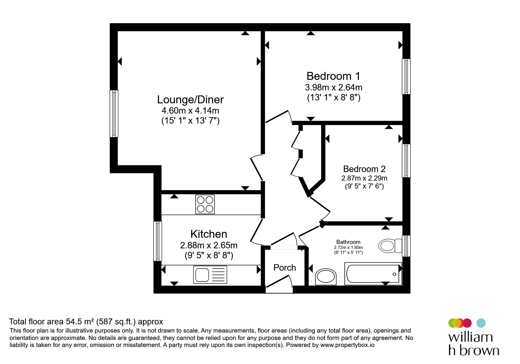 18, Palmers Court, Southwell floorplan