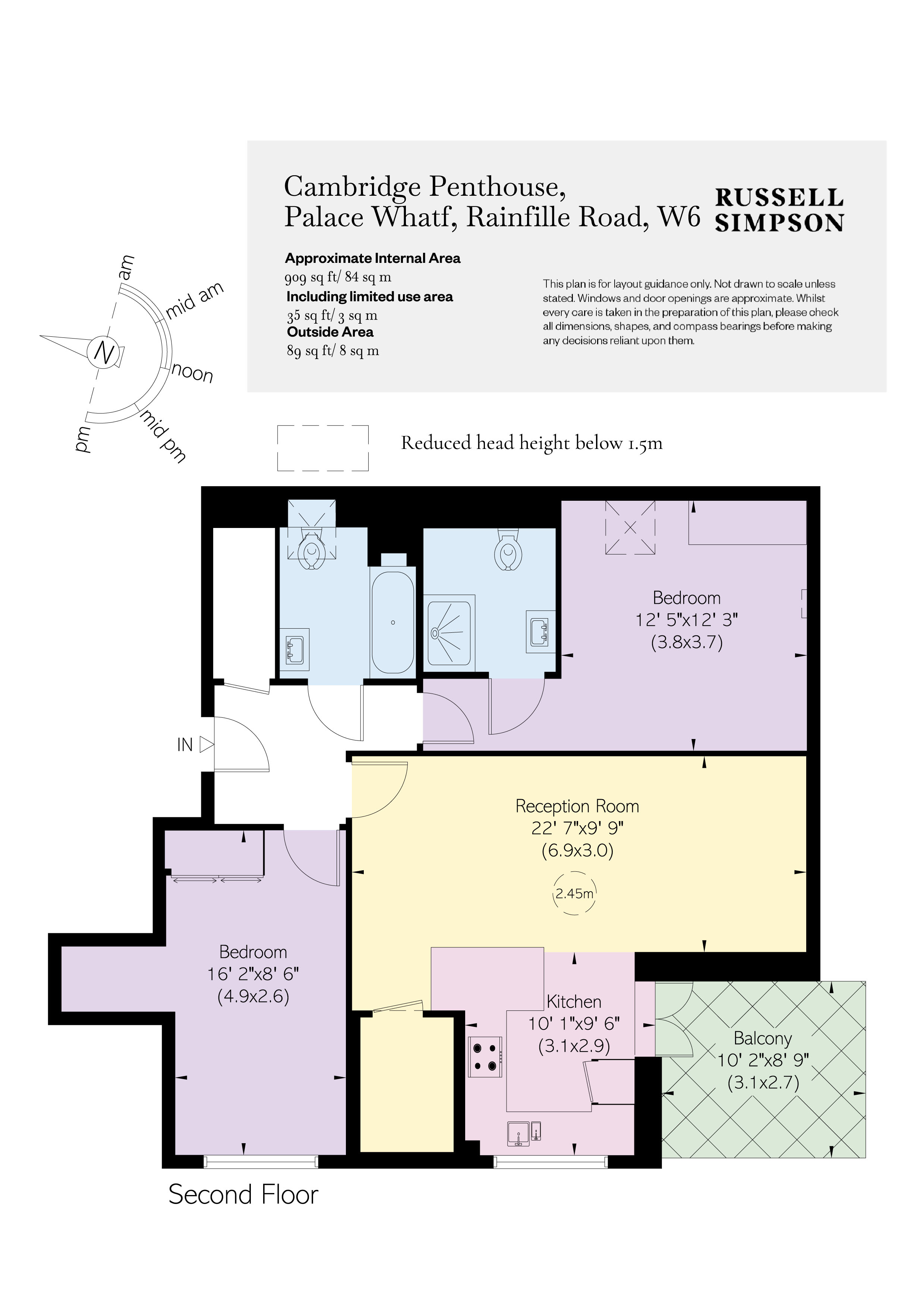 Palace Wharf, Brackenbury Village floorplan