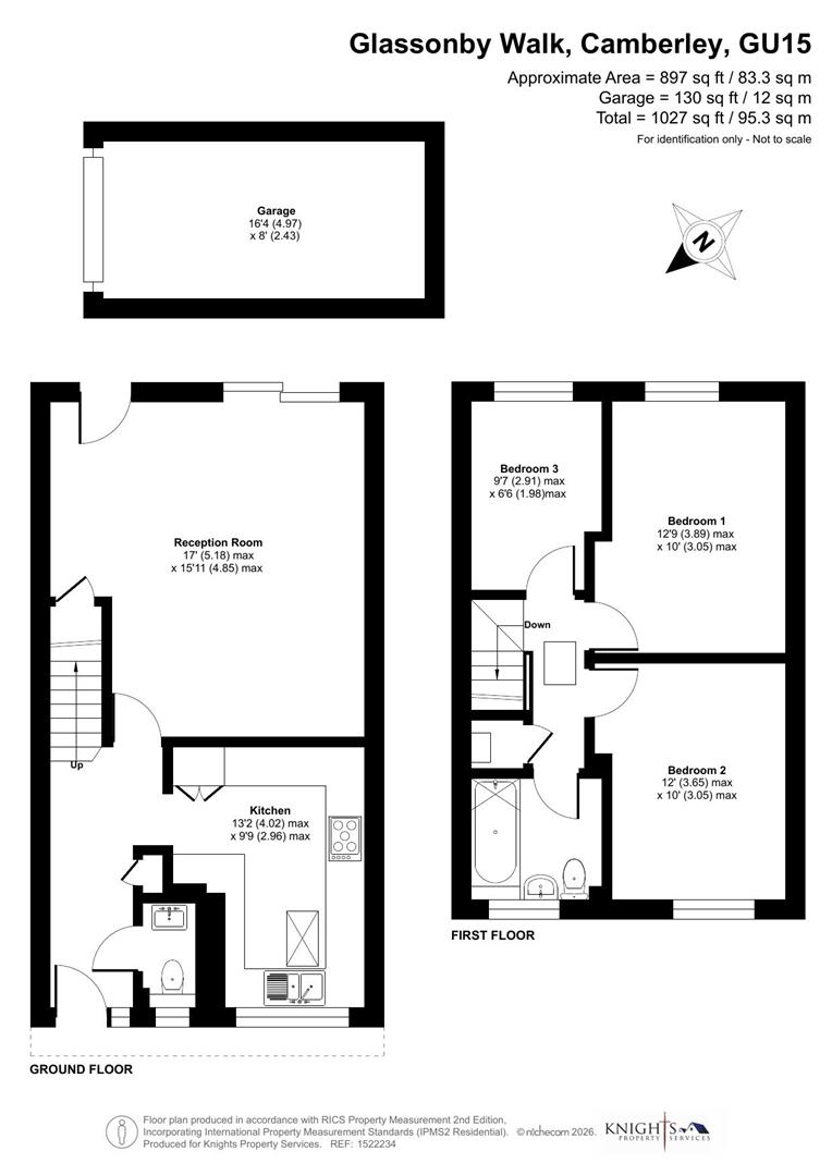 10, Glassonby Walk, Camberley floorplan