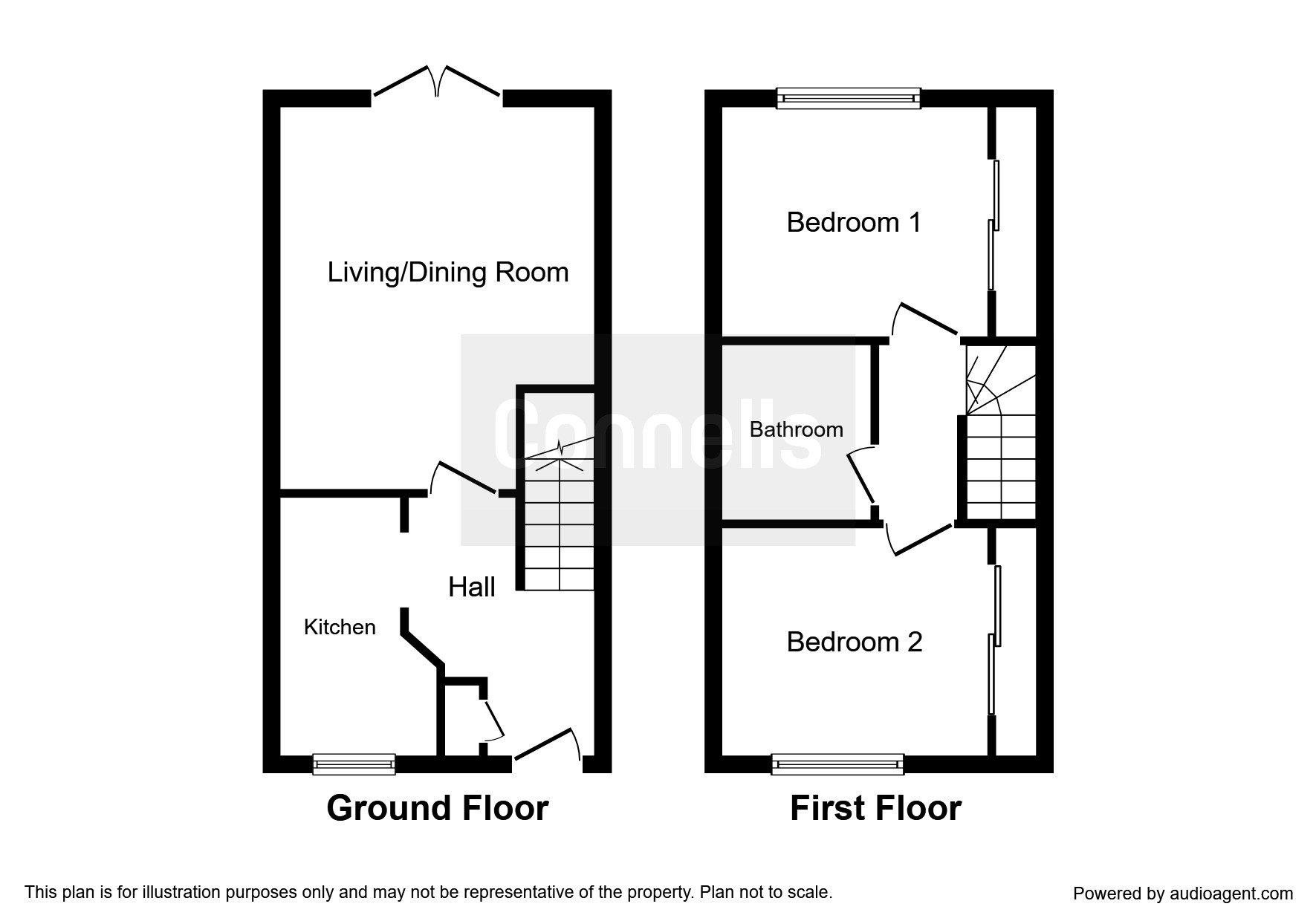 2 Bedrooms Terraced house for sale in Periwinkle Close, Swindon SN2