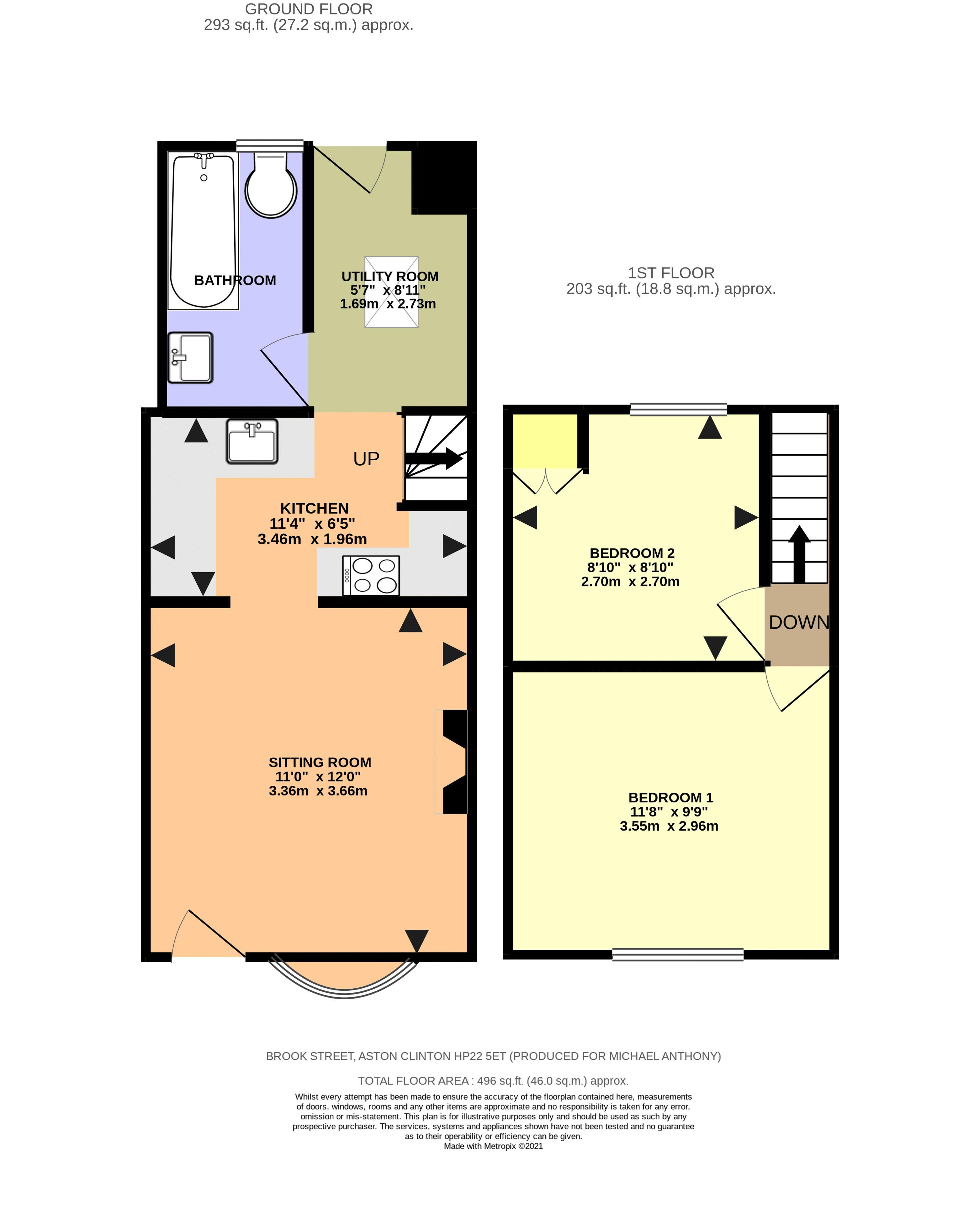 68, Brook Street, Aston Clinton floorplan