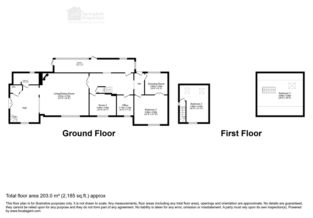 Annwfyn, Bridge Street, Corwen floorplan