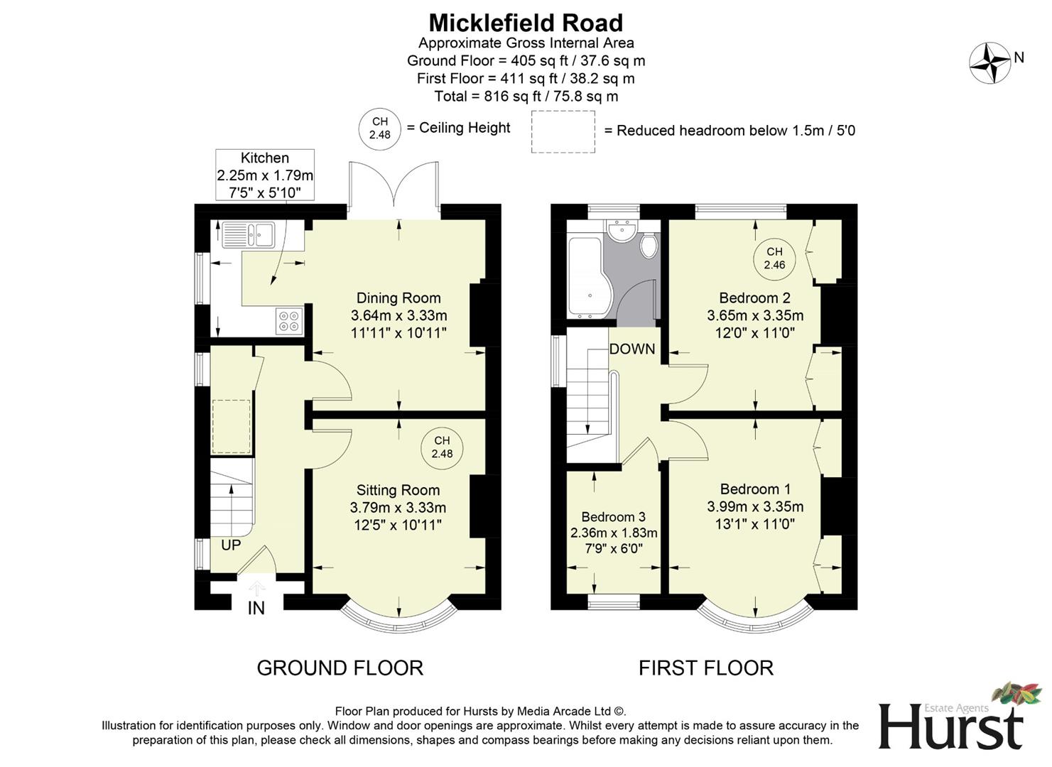 83, Micklefield Road, High Wycombe floorplan