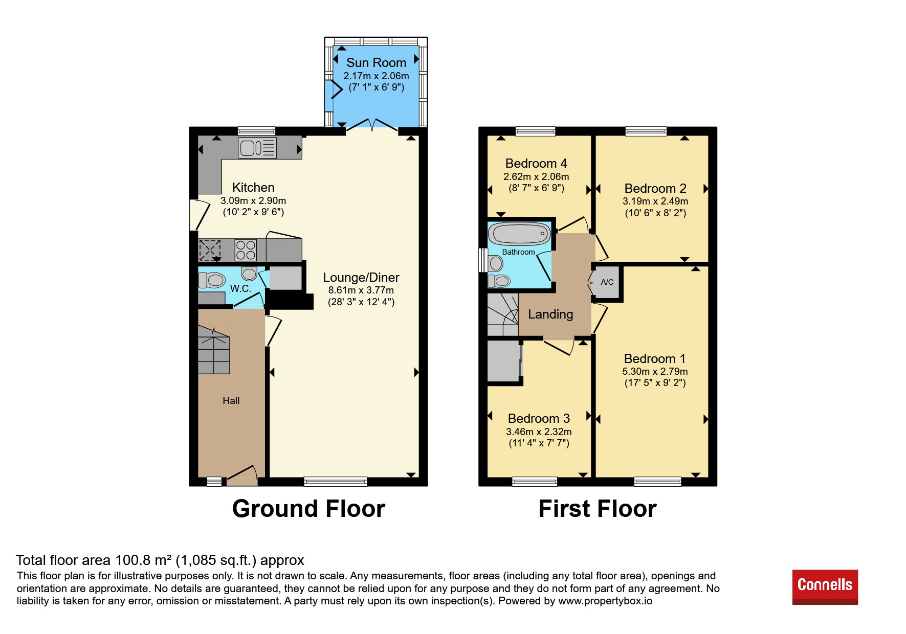 110, Grantham Close, Plymouth floorplan