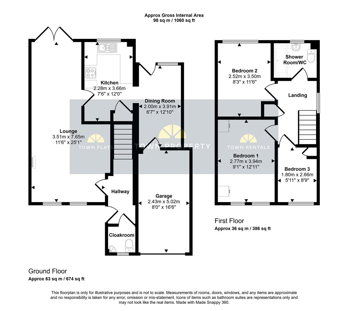 6, Peyton Close, Eastbourne floorplan