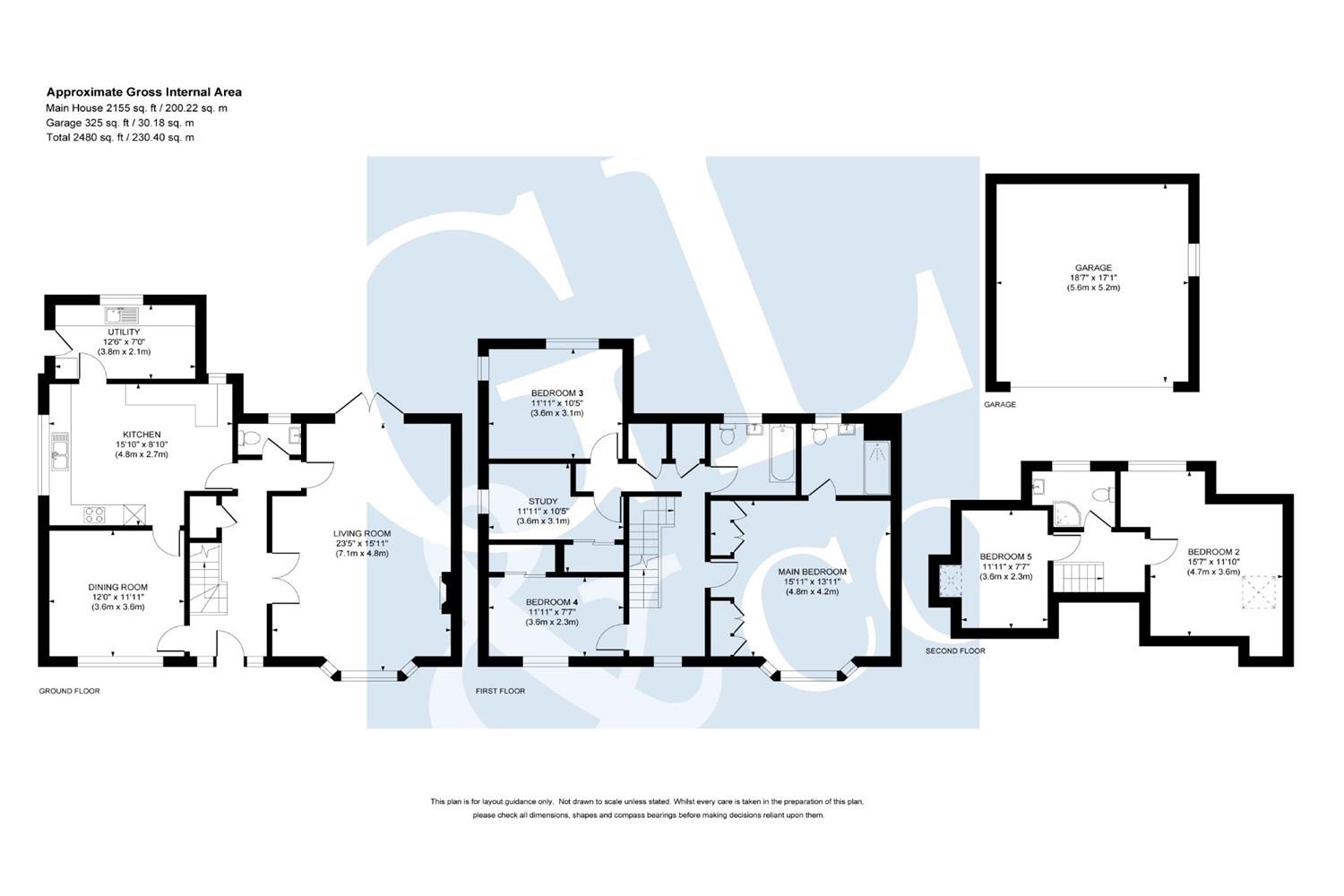 Oakwood, Kithurst Lane, Storrington floorplan