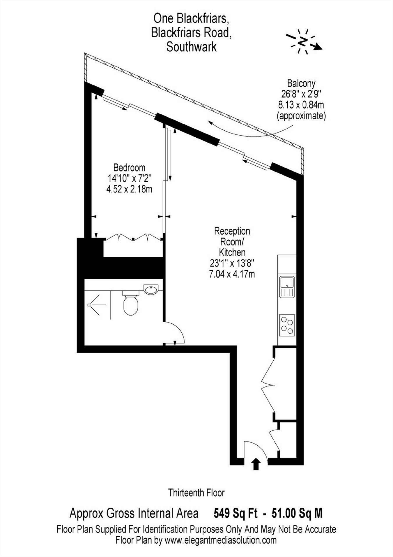 1 Bedrooms Flat to rent in One Blackfriars, 1-16 Blackfriars Road, Southwark SE1
