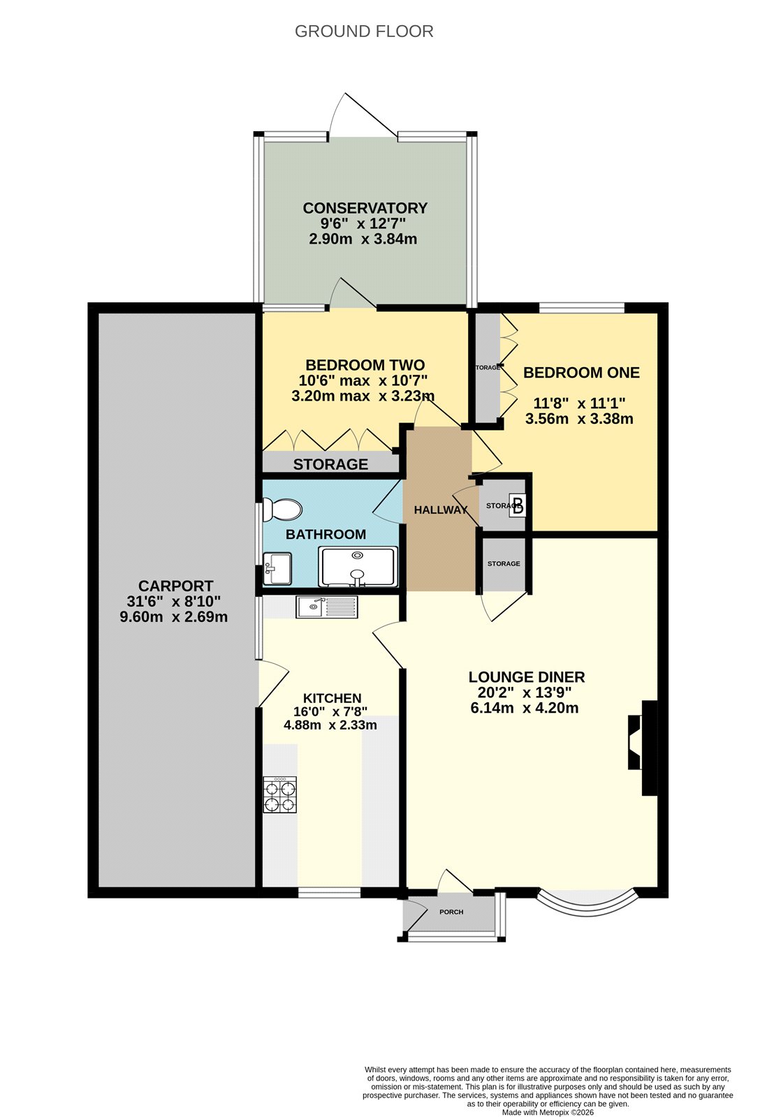 29, Hook Farm Road, Shropshire floorplan