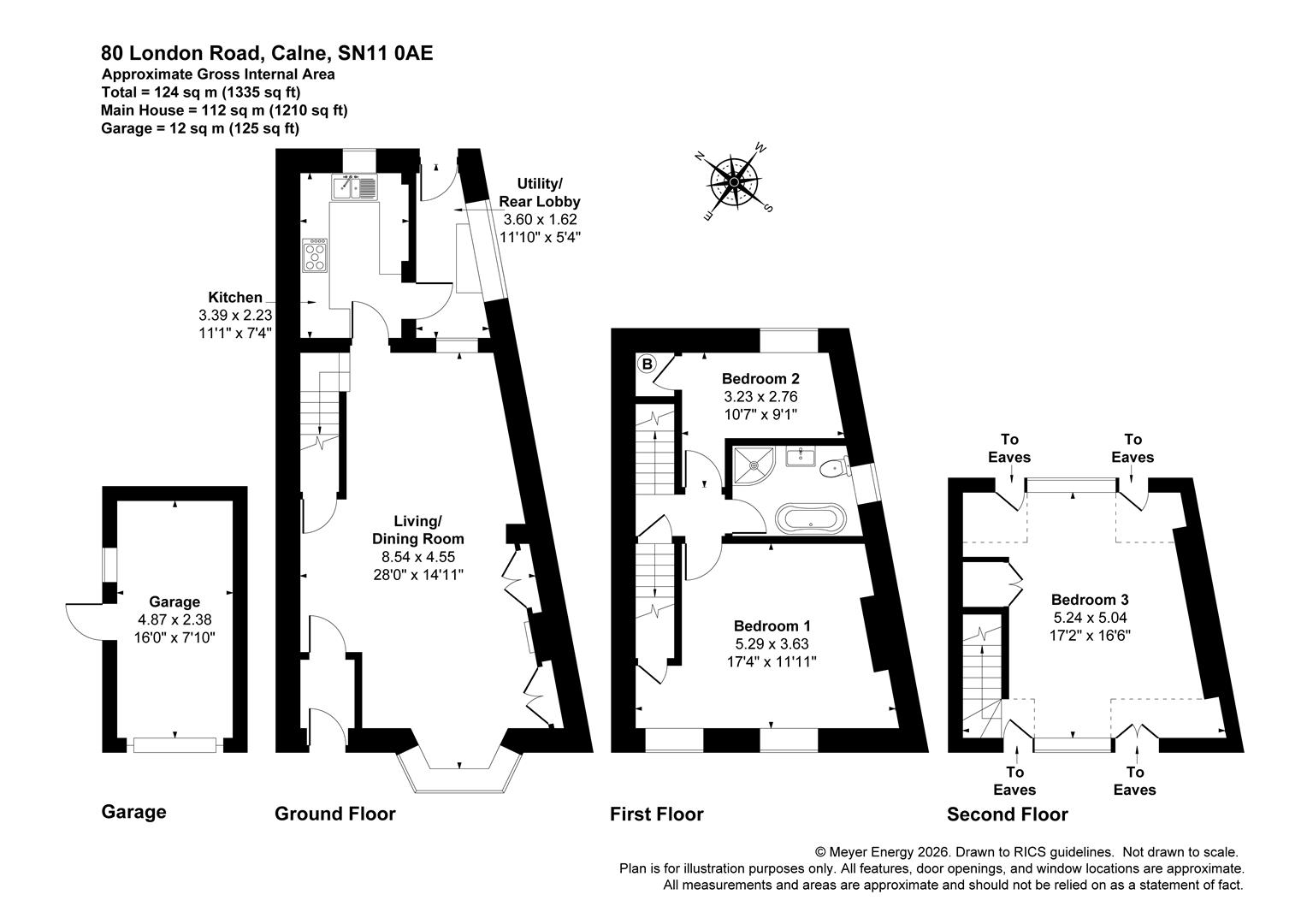 80, London Road, Calne floorplan