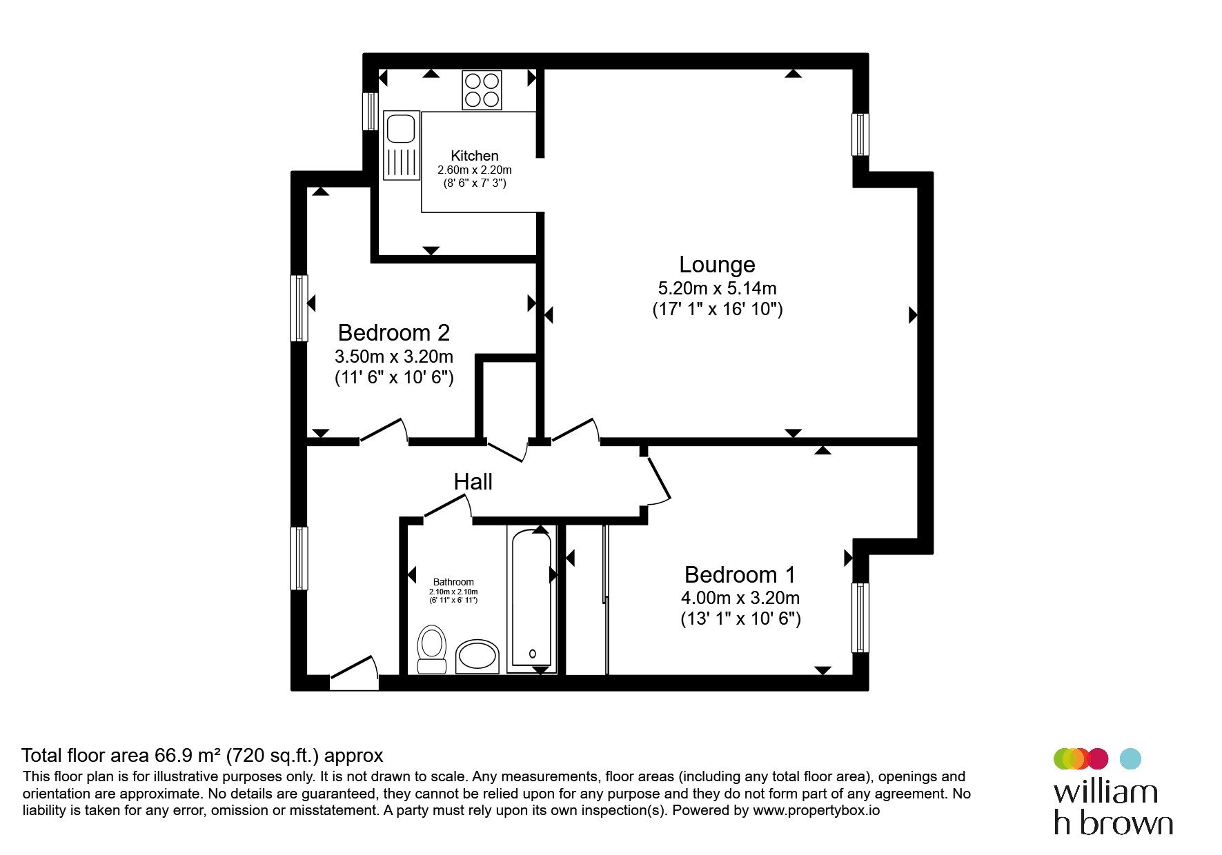 20, Sanville Gardens, Ware floorplan