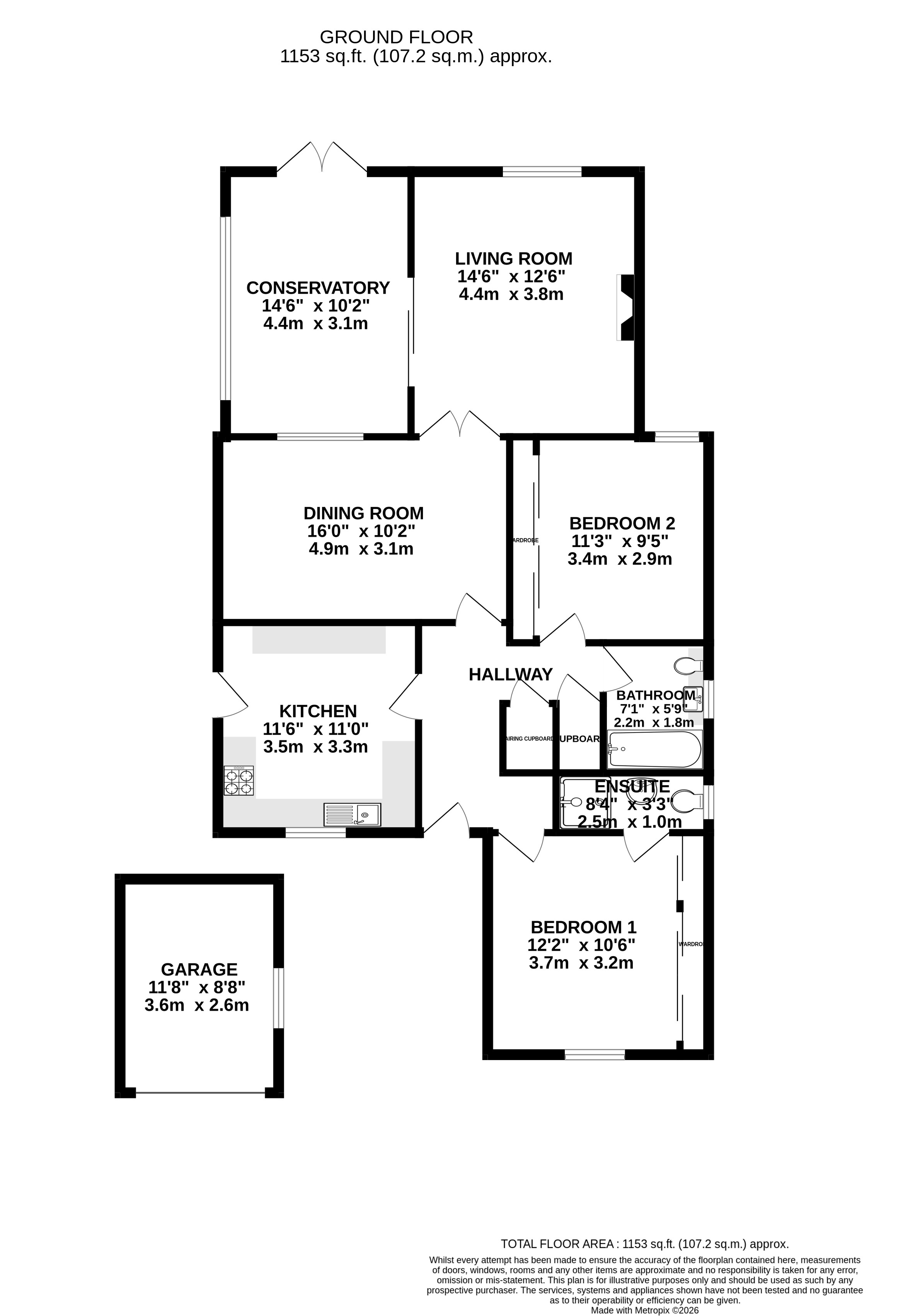 16, Linden Lea, Bedworth floorplan