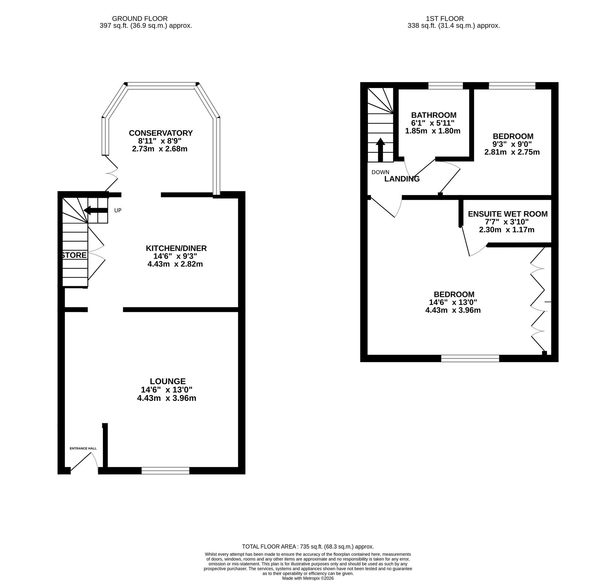 189 London Road South, Stockport floorplan