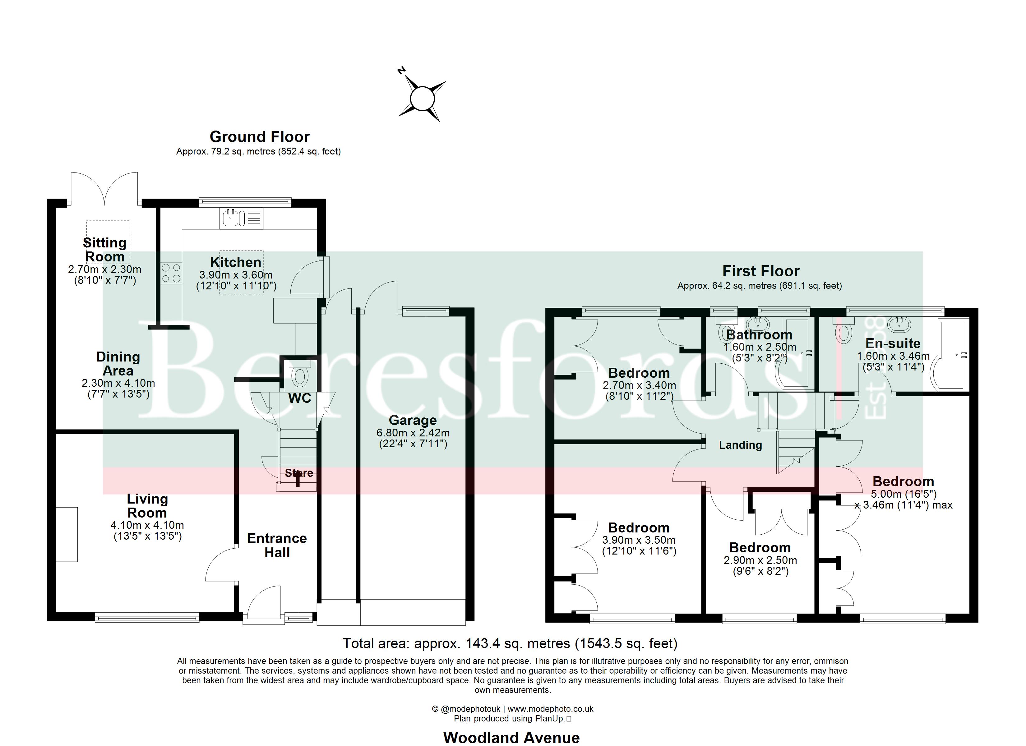 4, Woodland Avenue, Brentwood floorplan