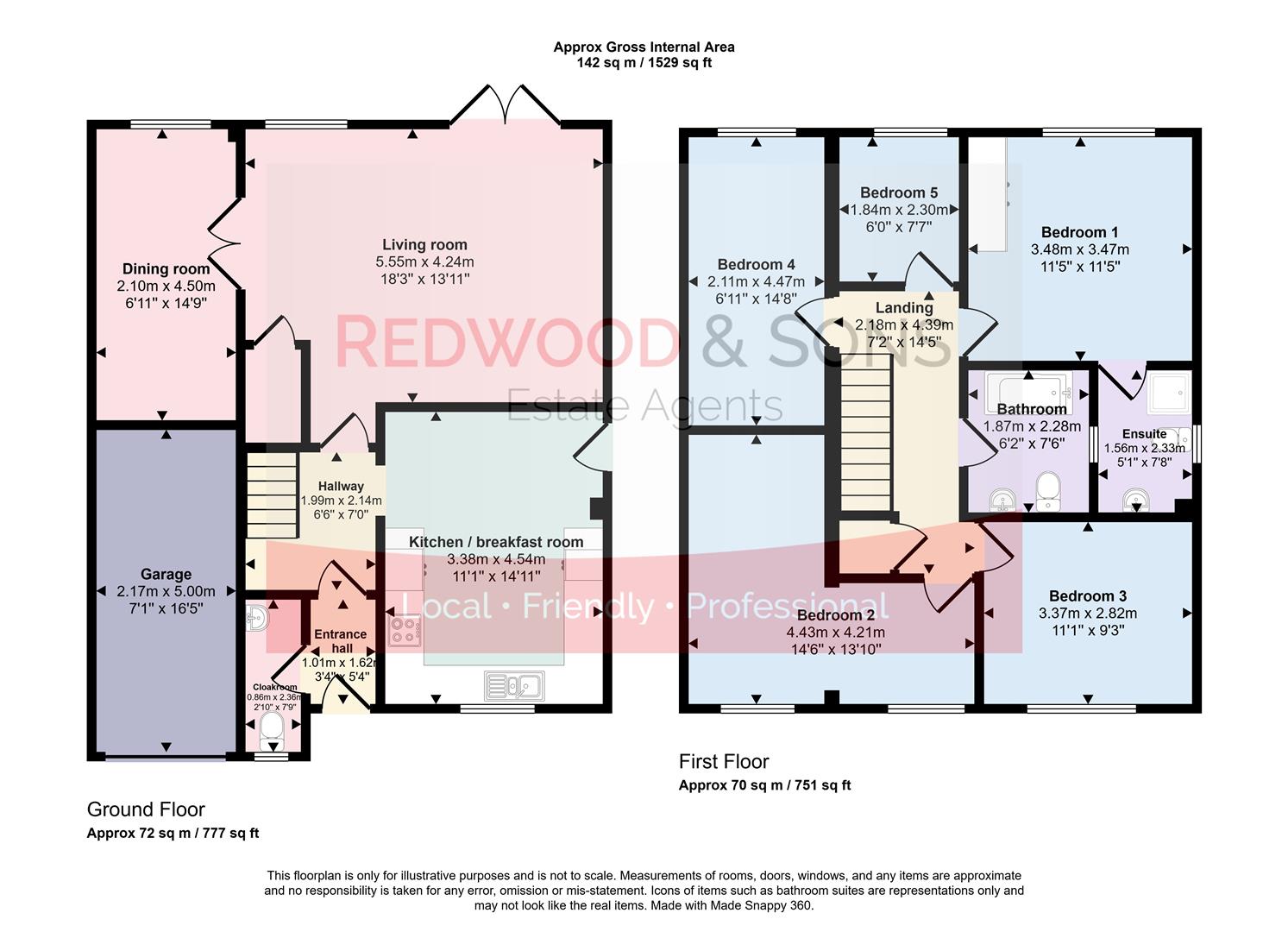 10, Belle Meade Close, Woodgate floorplan
