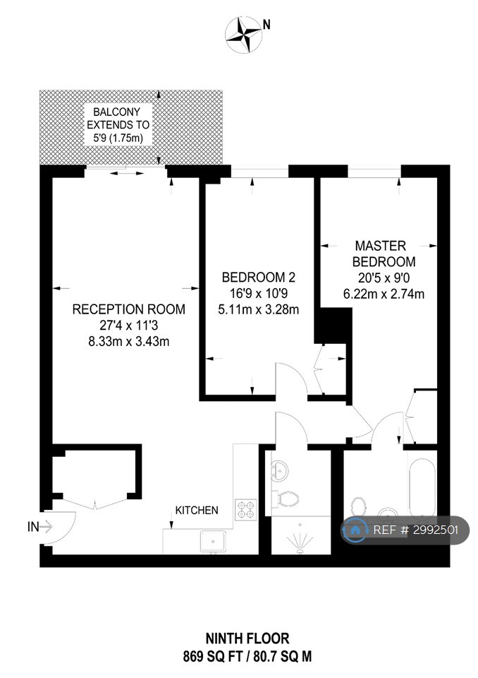 Pienna Apartments, Elvin Gardens, Wembley floorplan