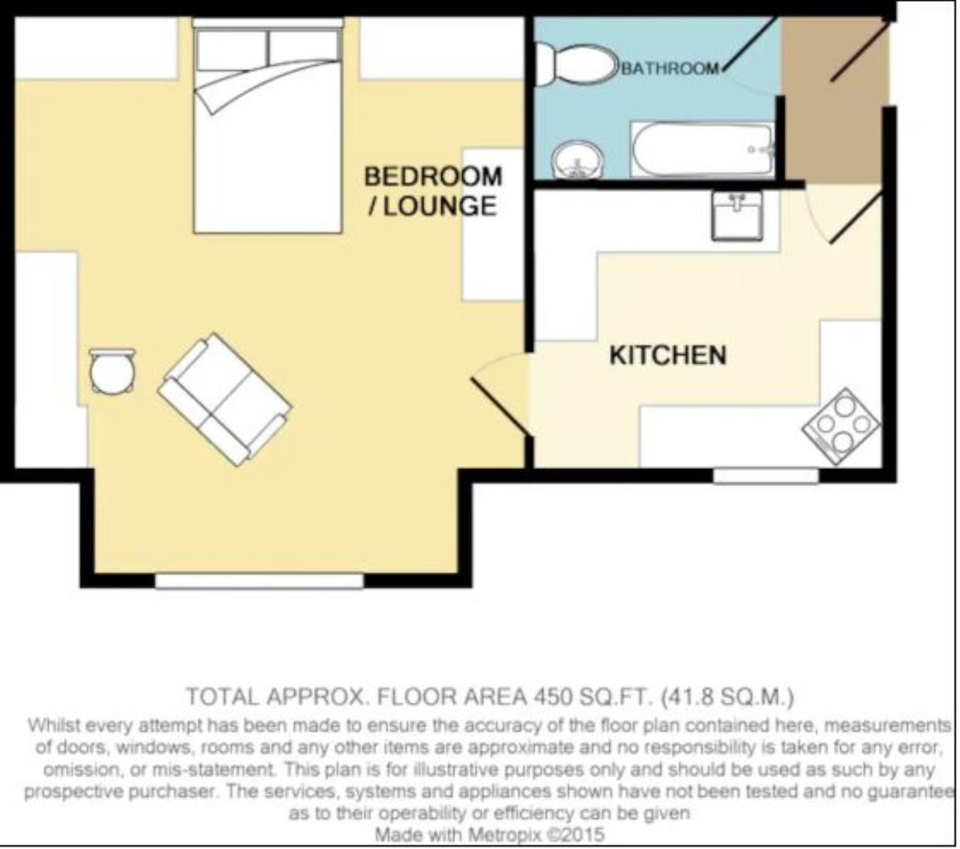 Staines, StainesUponThames TW18, studio to rent 64803568