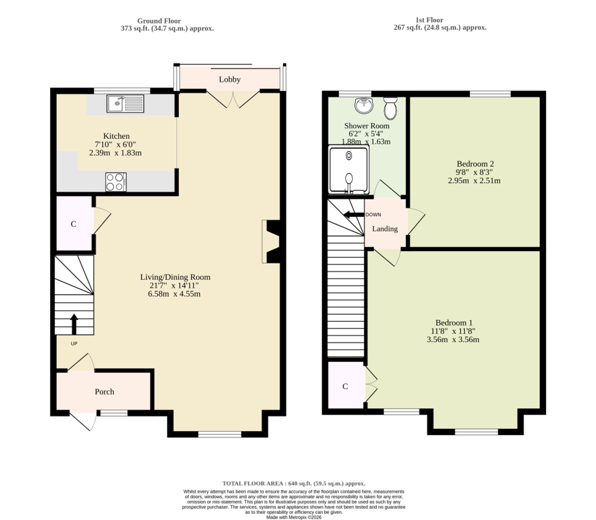 93 Catchpole Close, Lowestoft floorplan