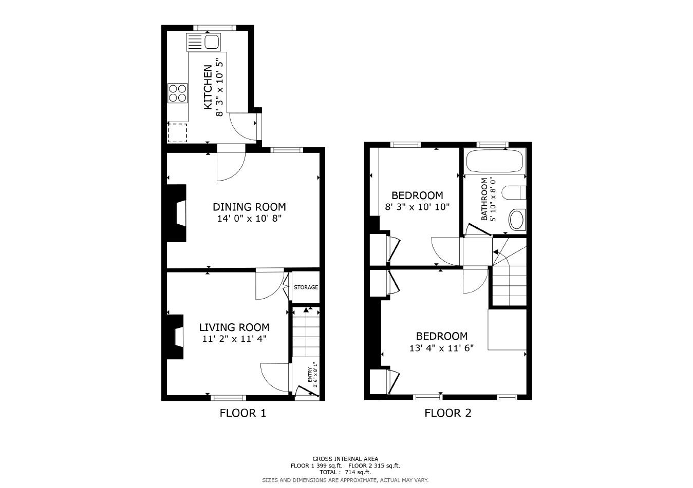 9, Queens Walk, Stamford floorplan