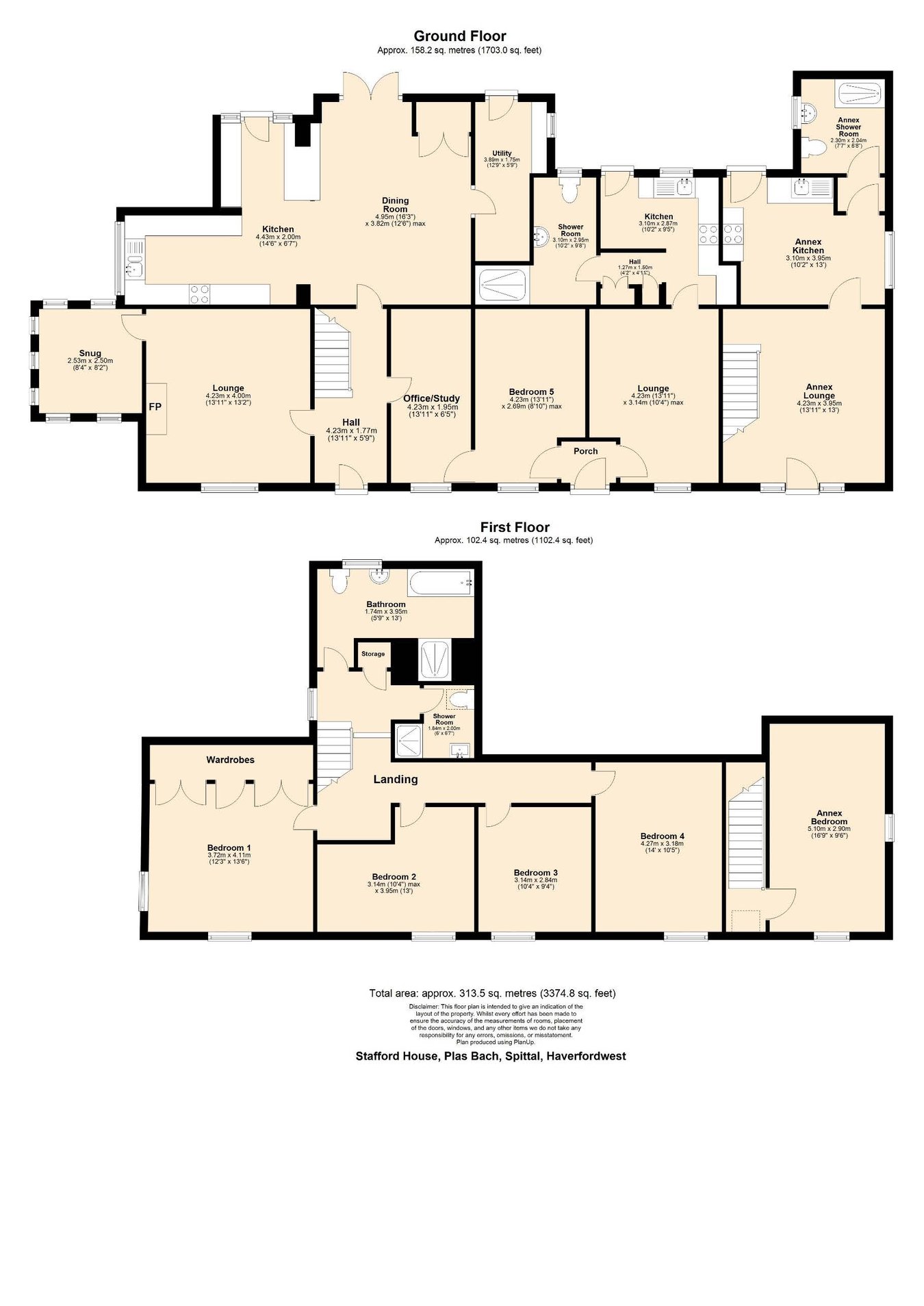 Stafford House, Haverfordwest floorplan