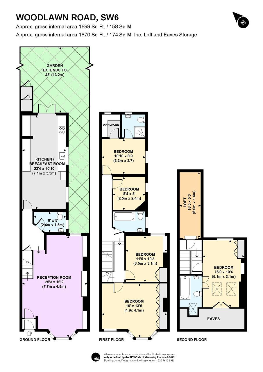 5 Bedrooms Terraced house to rent in Woodlawn Road, Fulham, London SW6