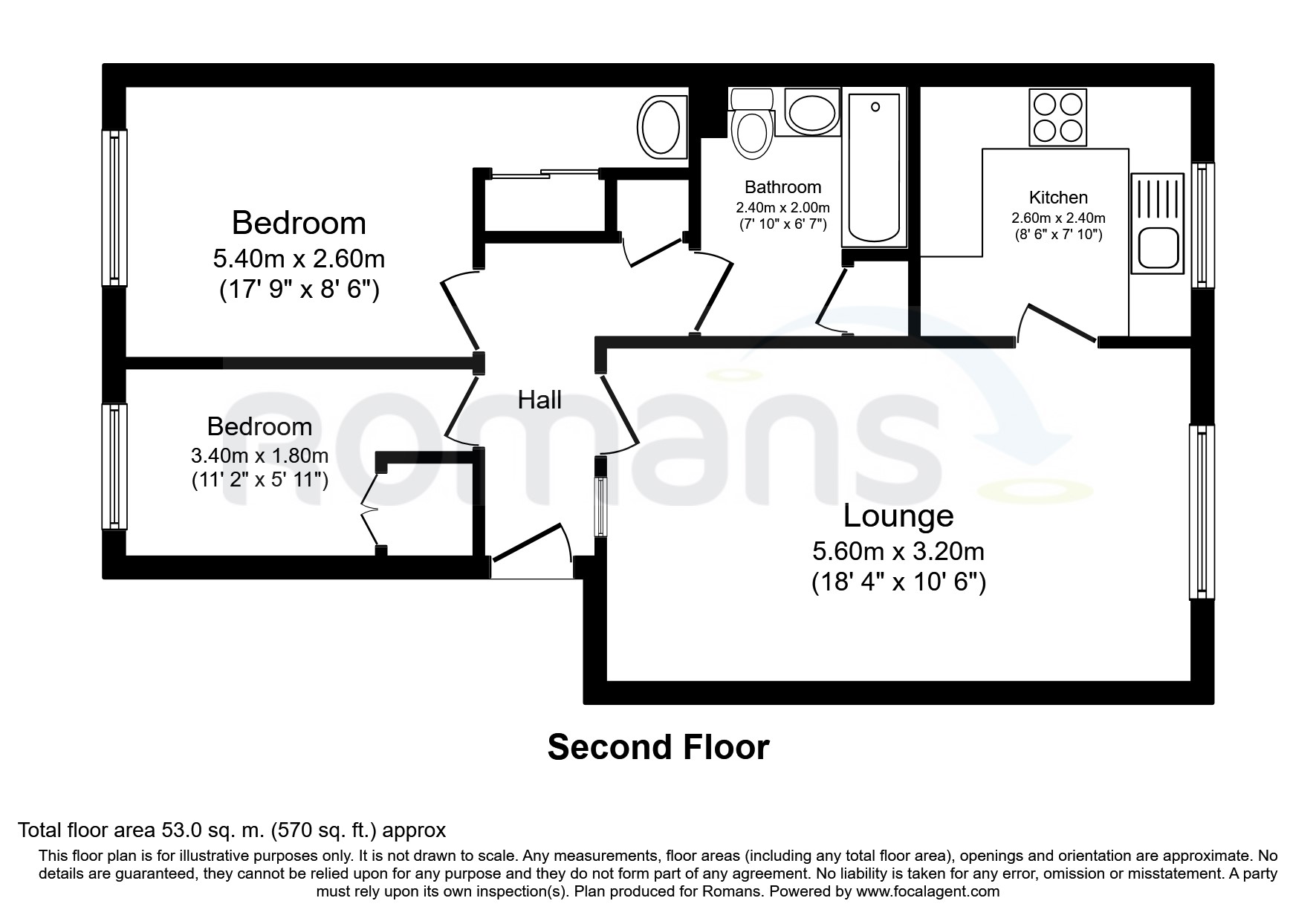 Littlebrook Avenue, Burnham, Slough SL2, 2 bedroom flat to rent