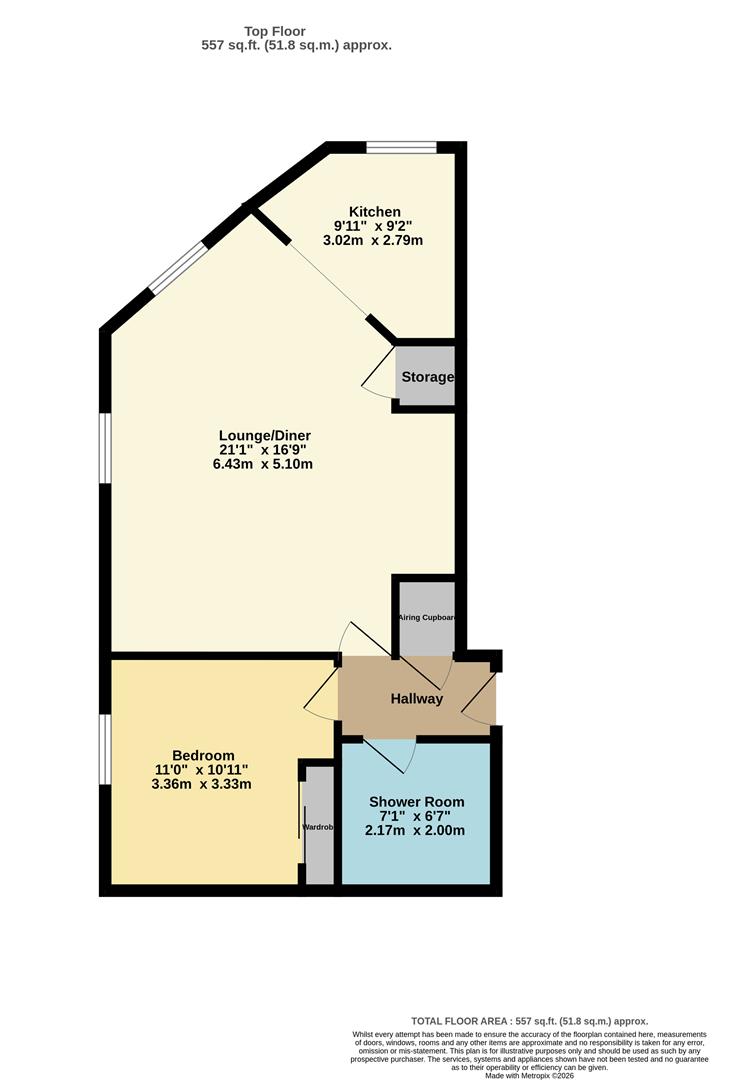 Darwin Court, 25, Gravel Walk, Rochester floorplan