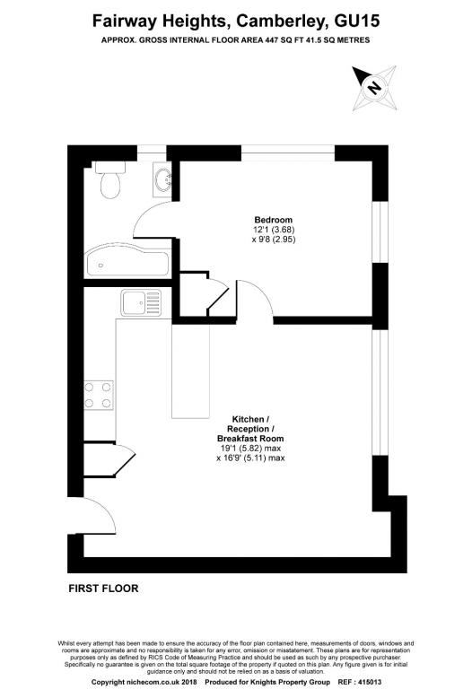 1 Bedrooms Flat for sale in Fairway Heights, Camberley GU15