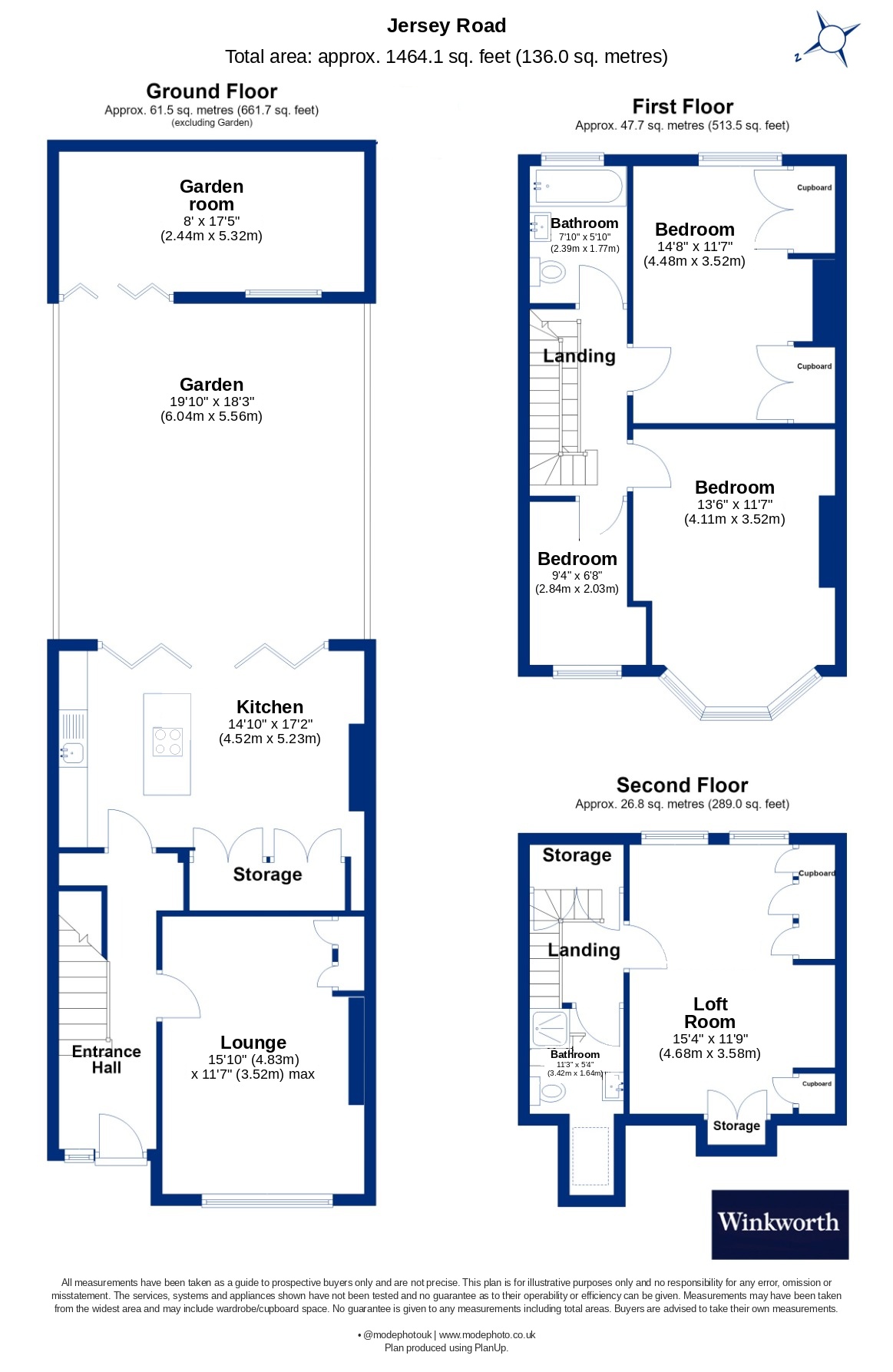 12, Jersey Road, London floorplan