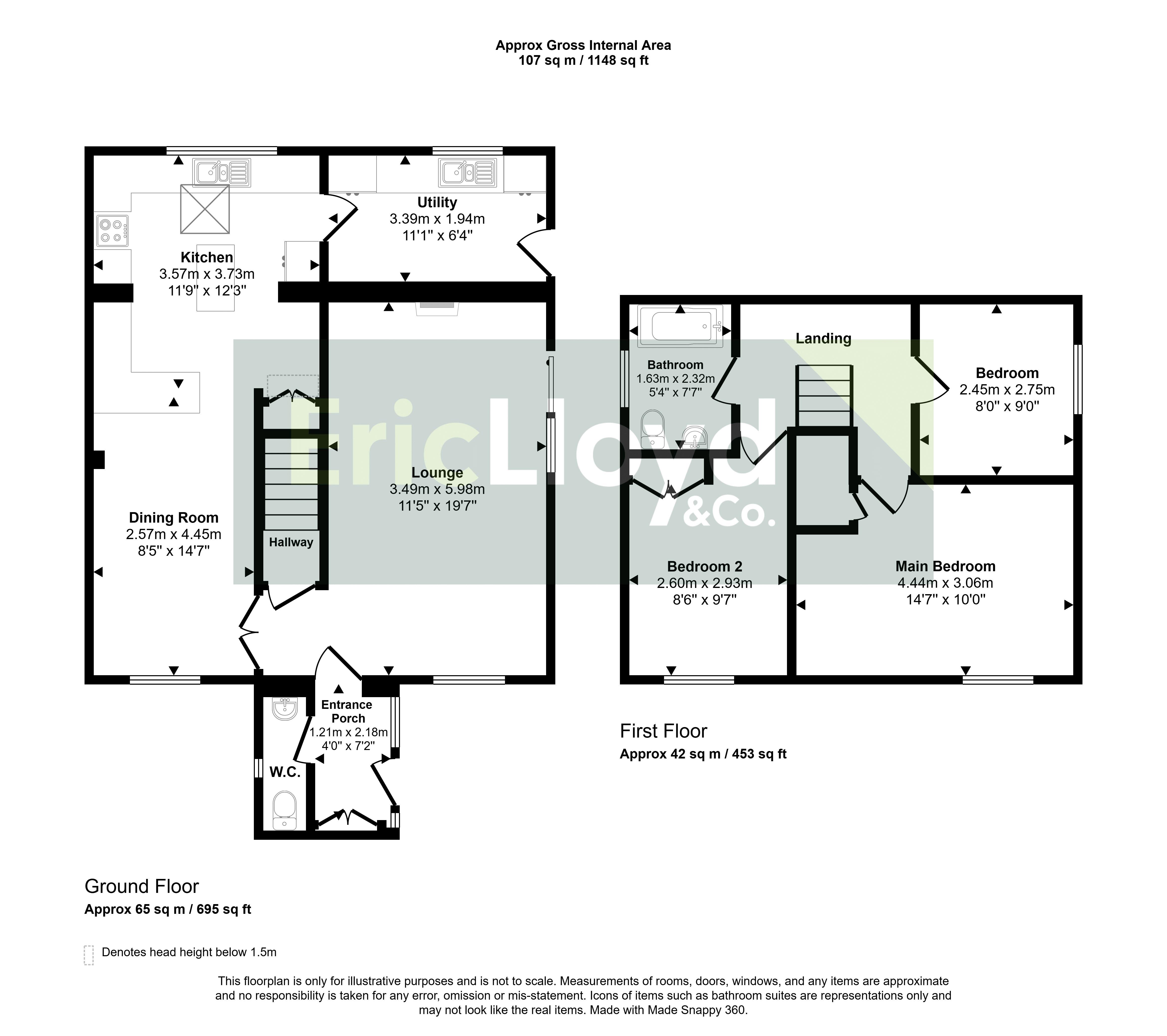 52, Alma Road, Brixham floorplan