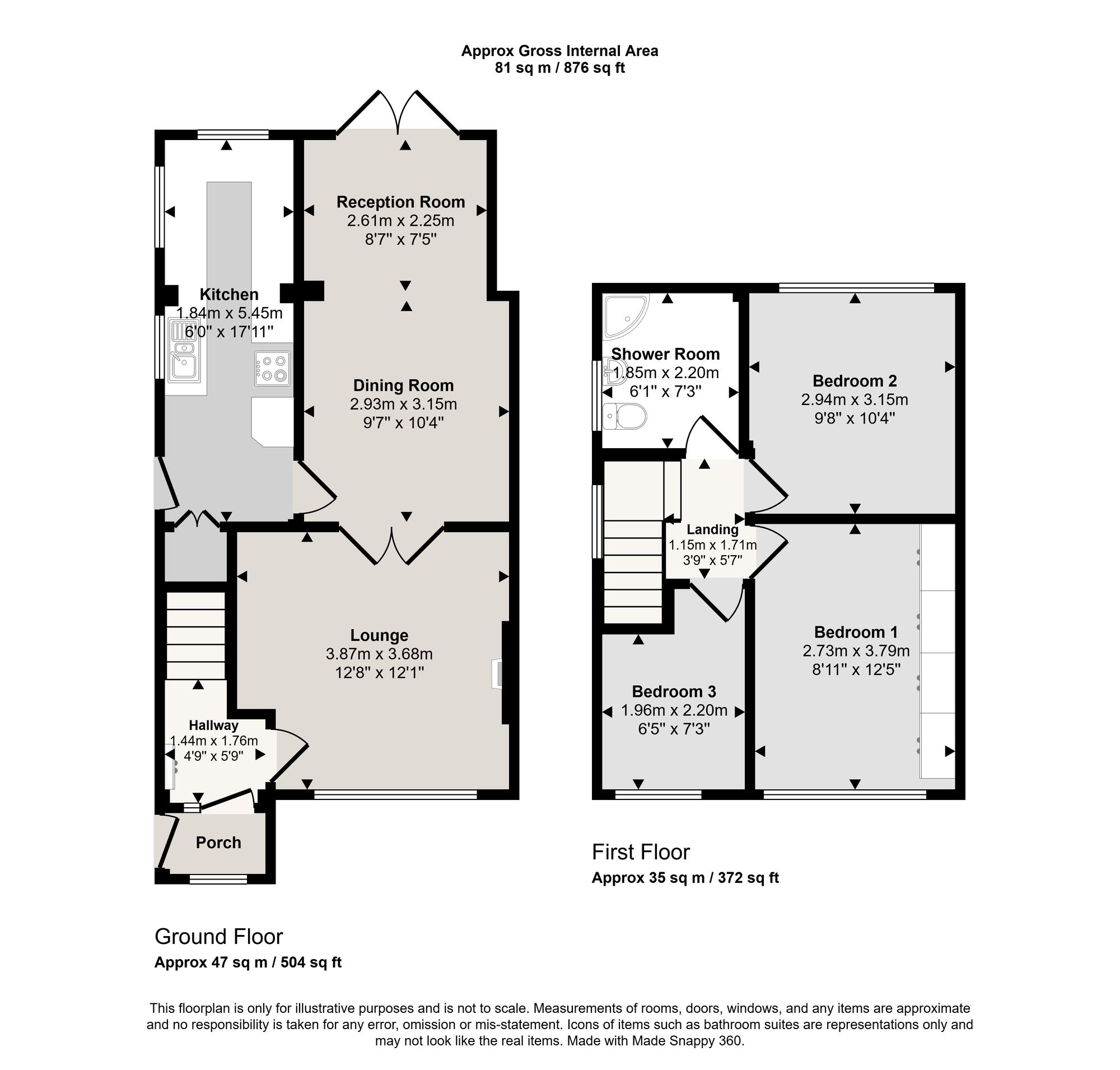9 Colling Close, Manchester floorplan