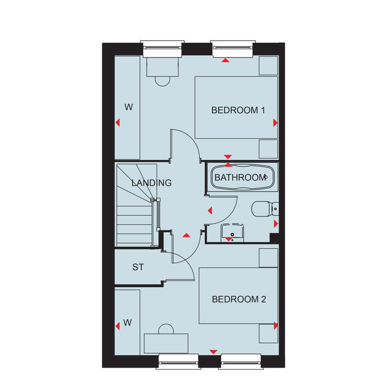 Plot 23, Wilford, The Hamlets, Stalbridge floorplan