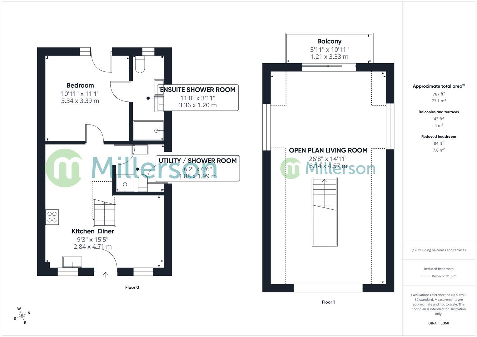 Awen an Mor, 47, Gwithian Towans, Hayle floorplan