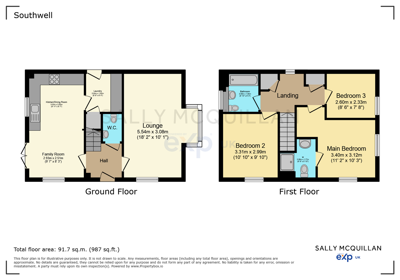 10 Hopewell Rise, Southwell floorplan