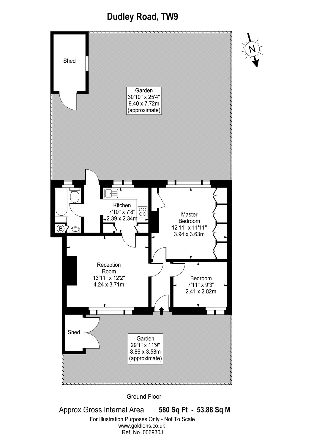 2 Bedrooms  to rent in Dudley Road, Kew, Richmond, Surrey TW9