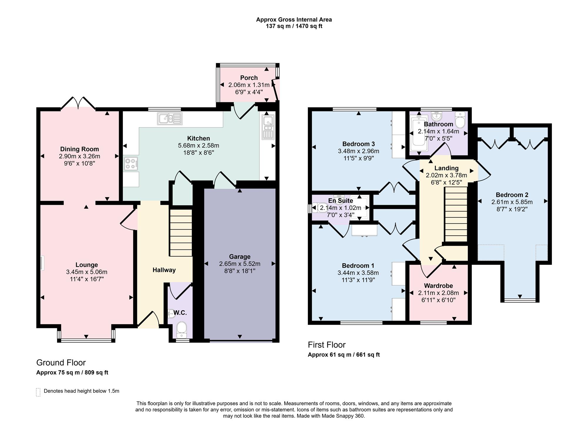 43, Humford Green, Blyth floorplan