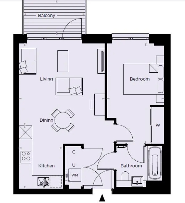 2 Iris House, The Green Quarter, Cedrus Avenue, London floorplan