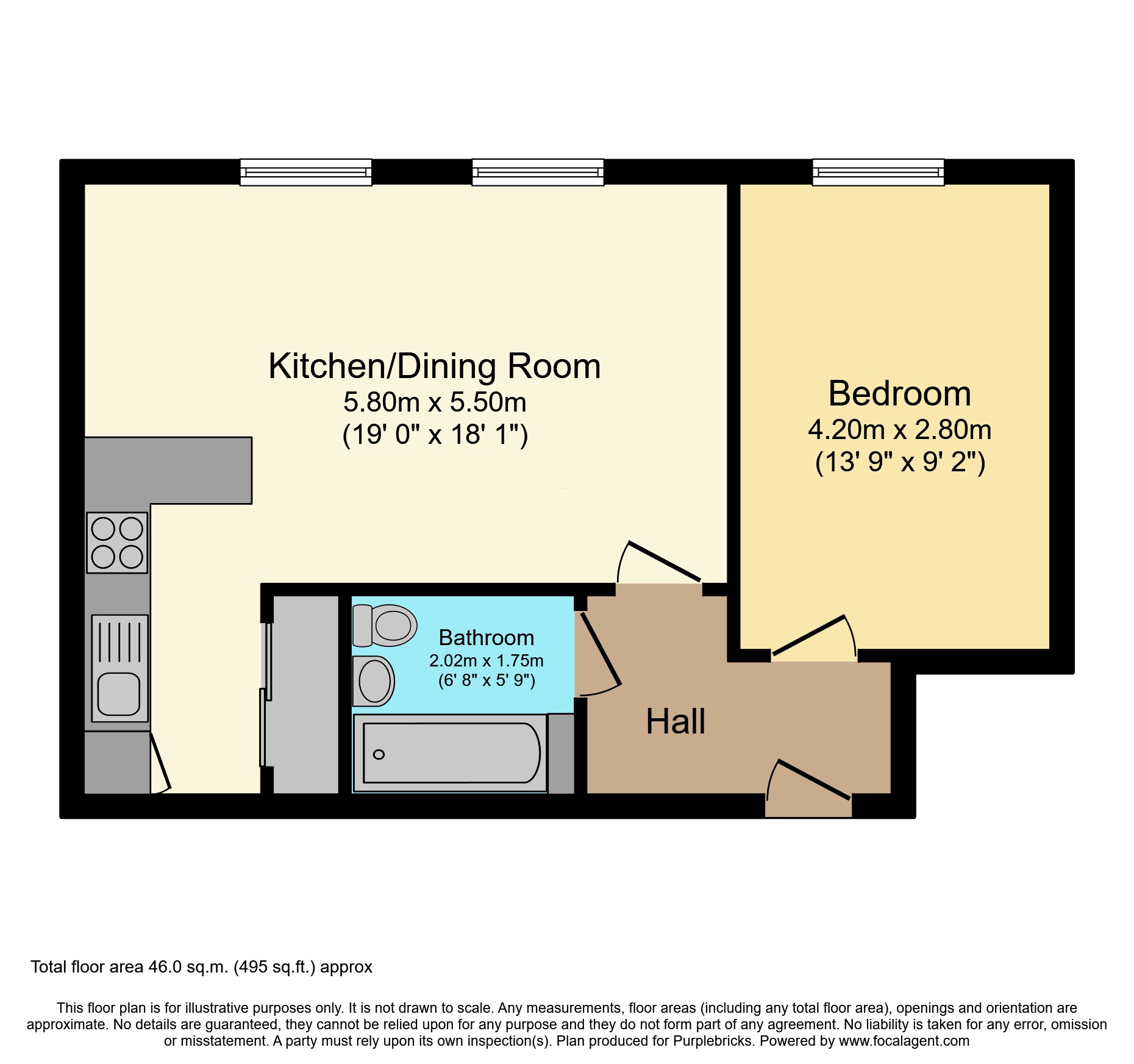 15a, Petworth Street, London floorplan