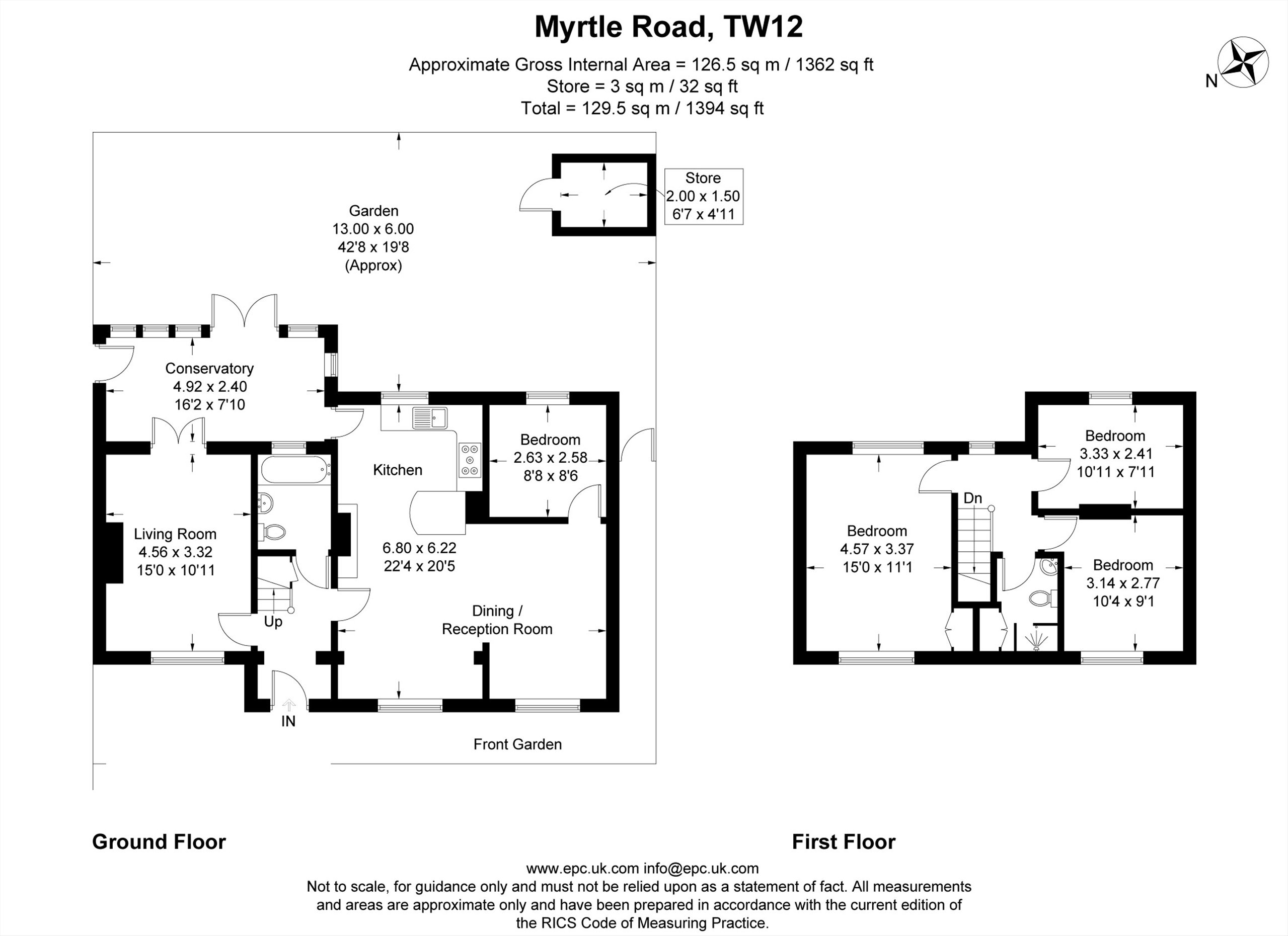 49, Myrtle Road, Hampton floorplan