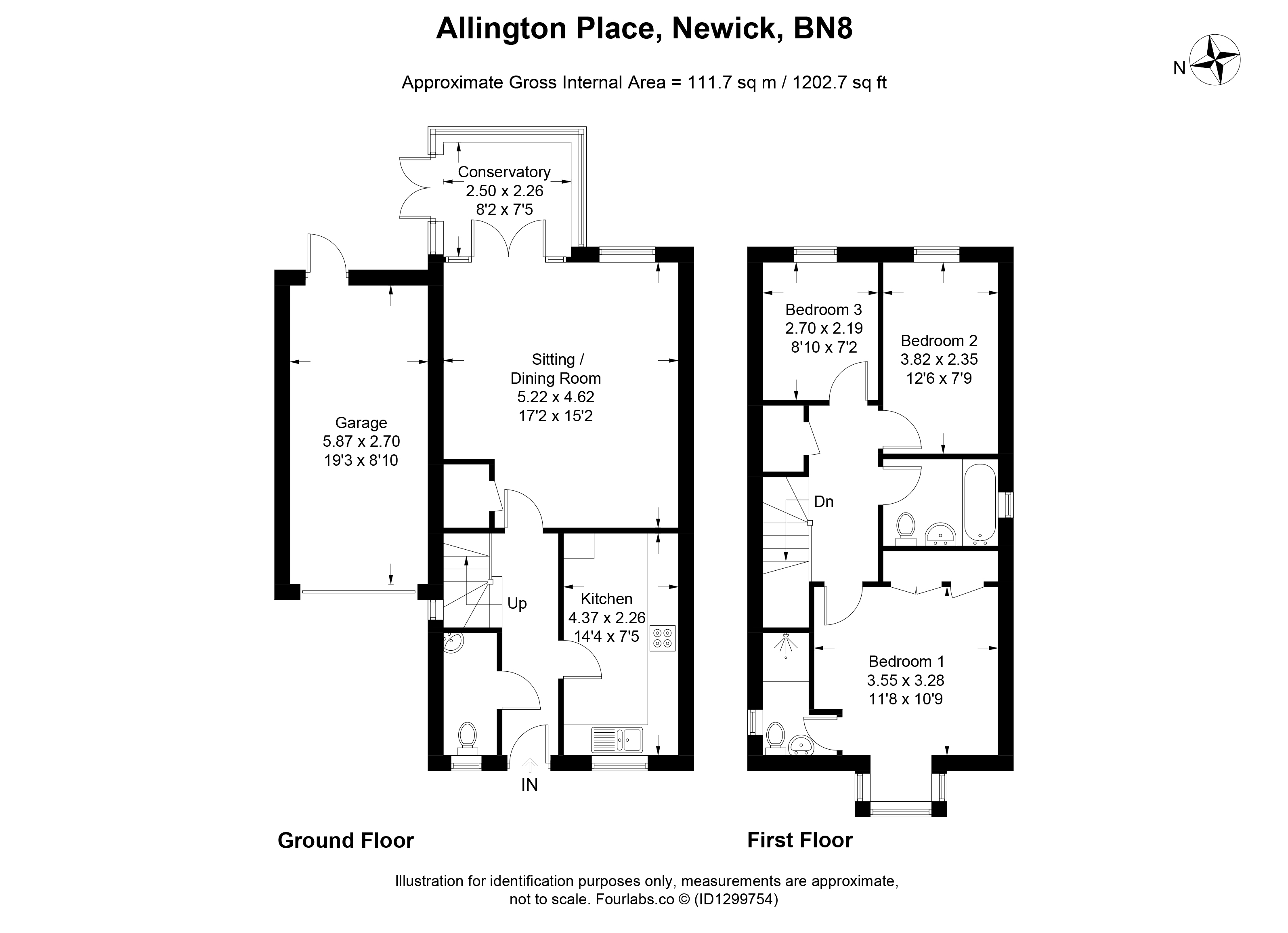 2, Allington Place, Lewes floorplan