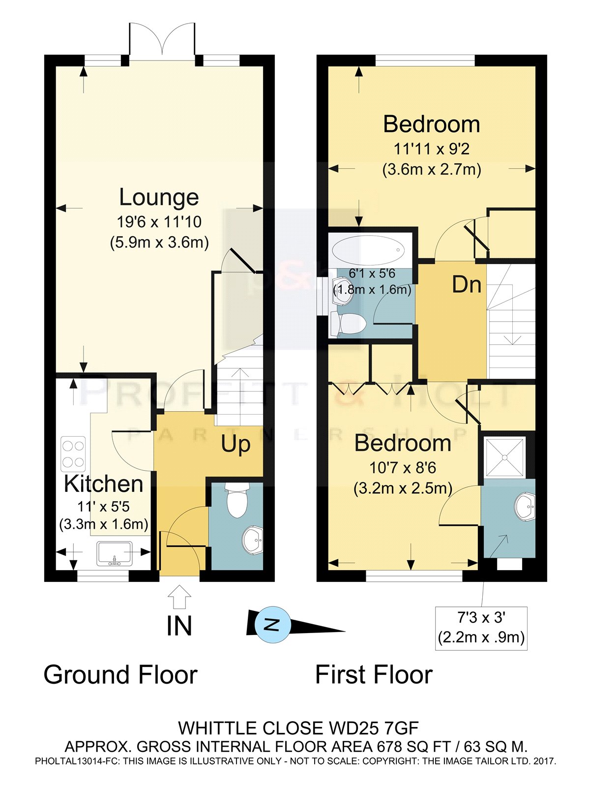 2 Bedrooms End terrace house for sale in Whittle Close, Leavesden, Watford WD25